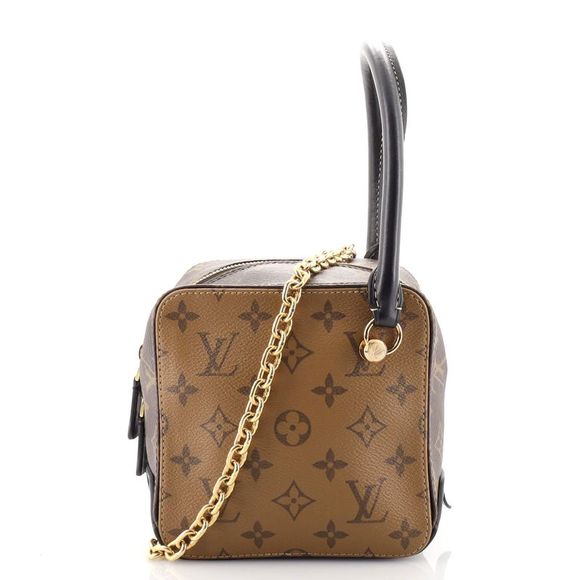 Louis Vuitton Square Bag Reverse Monogram Canvas Brown - Picture 1 of 7